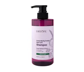 DRYOPE Green Barley Scalp + Hair Care Shampoo Fresh Mint 500ml / szampon przeciw wypadaniu włosów