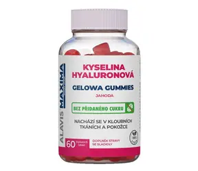 ALAVIS MAXIMA Kwas hialuronowy GELOWA GUMMIES Truskawka 60 tabletek do żucia