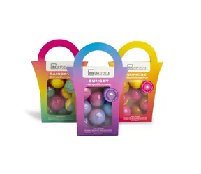 IDC Institute Cocktail Bath Bombs Bag 8 x 15 g / Zestaw musujących kul do kąpieli