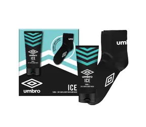 Umbro 2w1 Żel pod prysznic do włosów i ciała Ice 150 ml + skarpetki męskie / Żel pod prysznic do włosów i ciała