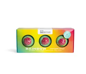 IDC Institute Cocktail Bath Bomb Trio 100 g Rainbow / Zestaw musujących kul do kąpieli