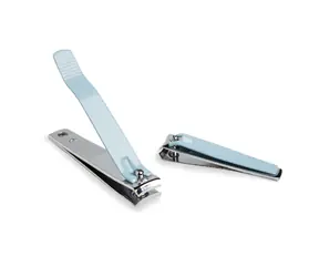 IDC Institute Clippers Duo Turquoise / Zestaw obcinaczy do paznokci turkusowy