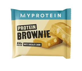 MyProtein Bar Brownie 75 g kawałek białej czekolady