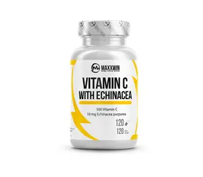 MaxxWin Witamina C 500 mg + Echinacea 120 cps