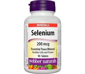 Webber Naturals Selen 200mcg 90 tabletek