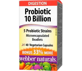 Webber Naturals Probiotic 10 miliardów 40 cps