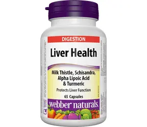 Webber Naturals Zdrowa Wątroba + Ostropest Plamisty 65 Kapsułek