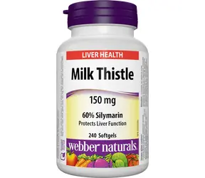 Webber Naturals Ostropest plamisty 150 mg 240 cps