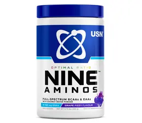 USN Nine Aminos 330 g musujące Grape