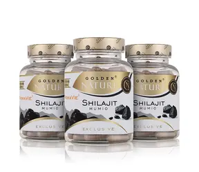Golden Nature Exclusive Shilajit PrimaVie® 50% kwas fulwowy 300 cps. (3x100 cps)
