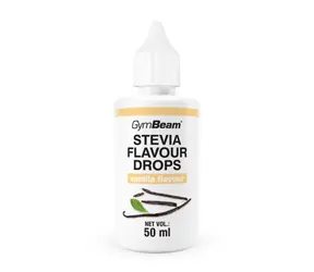Krople o smaku stewii - GymBeam (wanilia, 50 ml)