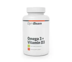 Omega 3 + Witamina D3 - GymBeam (90 kapsułek)