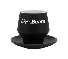 Kubek ceramiczny 190 ml - GymBeam (czarny)