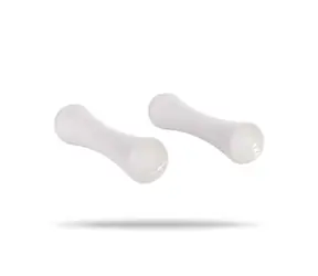 Hantle neoprenowe 2 x 1 kg - GymBeam (szare)