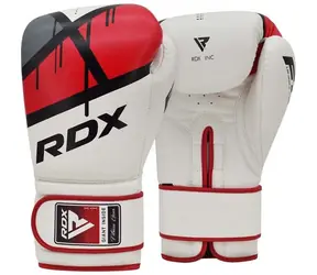 Rękawice bokserskie F7 Ego Red - RDX (16 OZ, białe)
