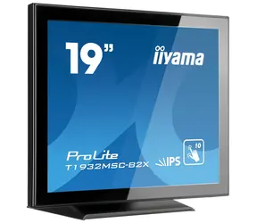 19" IIYAMA T1932MSC-B2X / IPS / dotykowy / 1280 x 1024 / 5:4 / 14 ms / 250 cd / 1000:1 / VGA+DVI / USB / głośnik / IP54