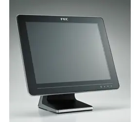 Fec AM-1015C 15" PCAP czarny / monitor dotykowy do POS / USB i VGA i DVI