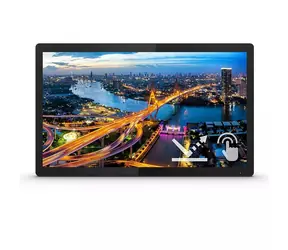 22-calowy Philips 222B1TFL, czarny, 1920 x 1080, 75 Hz, 4 ms, 400 cd, HDMI, DP, VGA, GŁOŚNIKI, VESA 