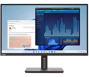 27" Lenovo ThinkVision T27p-30 czarny / IPS / 3840 x 2160 / 4ms / 350cd / 1300:1 / DP+HDMI+USB / VESA / Pivot