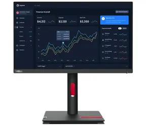 21,5" Lenovo ThinkVision T22i-30 czarny / IPS / 1920 x 1080 / 4ms / 250cd / 1000:1 / DP+HDMI+VGA / VESA / Pivot