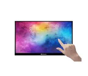 14" Verbatim PMT-14 czarny / IPS / FHD 1920 x 1080 / 16:9 / 6 ms / 300 cd-m2 / 1200:1 / USB-C / HDMI / przenośny dotykowy 