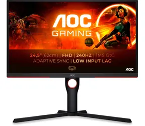 24,5" AOC 25G3ZM / VA / 1920 x 1080 / 3000:1 / 300cd / 1 ms / HDMI / DP / gniazdo 3,5 / VESA