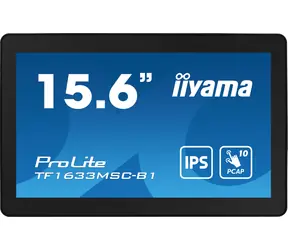 15,6" IIYAMA TF1633MSC-B1 / IPS / 1920x1080 / 1000:1 / 450cd-m2 / 5ms / HDMI+DP / głośnik / VESA