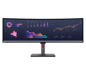 49,0" Lenovo ThinkVision P49w-30 czarny / IPS / 5120x1440 / 4ms / 2000:1 / 350cd-m2 / DP+HDMI / Pivot / VESA