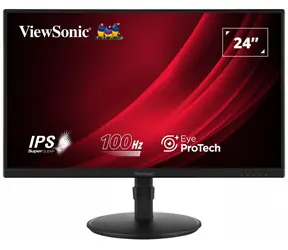 24" ViewSonic VG2408A-MHD czarny / IPS / 1920 x 1080 / 16:9 / 5 ms / 1300:1 / 250cd-m2 / HDMI + DP + VGA / VESA
