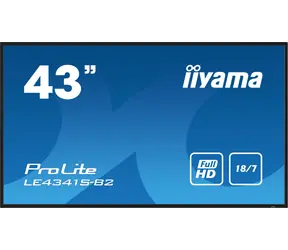 43" IIYAMA LE4341S-B2 czarny / IPS / 1920x1080 / 16:9 / 8ms / 1200:1 / 350cd / głośnik / VGA / HDMI 