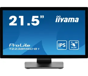 22" IIYAMA ProLite T2238MSC-B1 czarny / IPS / 1920x1080 / 16:9 / 5ms / 1000:1 / 525cd / głośnik / HDMI / DP