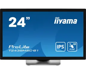 24" IIYAMA ProLite T2438MSC-B1 czarny / IPS / 1920x1080 / 16:9 / 5ms / 1000:1 / 525cd / głośnik / HDMI / DP