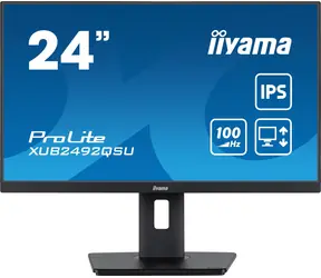 24" IIYAMA ProLite XUB2492QSU-B1 czarny / IPS / 2560x1440 / 16:9 / 0,5ms / 1000:1 / 300cd / głośnik / HDMI / DP