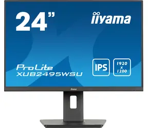 24" IIYAMA ProLite XUB2495WSU-B7 czarny / IPS / 1920x1080 / 16:9 / 4ms / 1000:1 / 300cd / głośnik / HDMI / DP