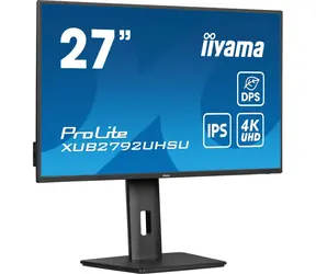 27" IIYAMA ProLite XUB2792UHSU-B6 czarny / IPS / 3840x2160 / 16:9 / 4ms / 1300:1 / 350cd / głośniki / HDMI / DP