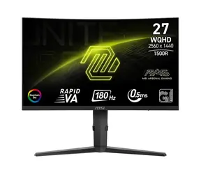 27" MSI MAG 275CQRF QD E2 czarny / LED / 2560 x 1440 / VA / 16:9 / 0,5 ms / 5000:1 / HDMI+DP+USB-C / VESA