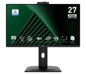 27" MSI PRO MP275QPDG czarny / 2560 × 1440 / IPS / 16:9 / 1 ms / 1300:1 / 250 cd-m2 / HDMI + DP
