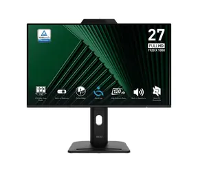 27" MSI Pro MP272PMG czarny / 1920x1080 / IPS / 16:9 / 1 ms / 1500:1 / 300 cd-m2 / HDMI + DP + VGA / VESA 