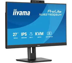 27" IIYAMA ProLite XUB2790QSUH-B2 czarny / IPS / 2560x1440 / 16:9 / 0,4 ms / 1300:1 / 250 cd / głośnik / HDMI / DP / USB-C