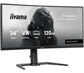34" IIYAMA G-Master GCB3482WQSU-B1 Black Hawk czarny / VA / 3440 x 1440 / 21:9 / 0,6 ms / 3000:1 / 500 cd / HDMI / DP