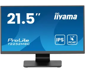 22" IIYAMA ProLite T2252MSC-B2AG czarny / IPS / 1920x1080 / 16:9 / 5 ms / 1000:1 / 215 cd / głośniki / HDMI / DP