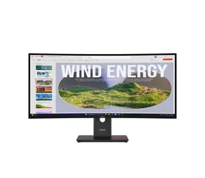 34-calowy Lenovo ThinkVision T34WD-40 / VA / zakrzywiony / 3440 x 1440 / 21:9 / 6 ms / 3000:1 / 300 cd-m2 / HDMI / DP