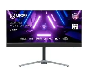 34" LORGAR 34MP1 czarny / VA / UWQHD / 21:9 / 1ms / 4000:1 / 1000cd-m2 / HDMI+DP+USB-C