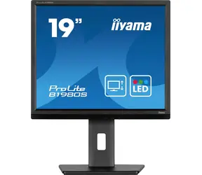 19" IIYAMA ProLite B1980S-B1 czarny / LED / TN / 1280x1024 / 5:4 / 3 ms / 1000:1 / 250 cd-m2 / VESA