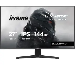27" IIYAMA G-Master G2741HSU-B1 czarny / LED / IPS / 1920 x 1080 / 16:9 / 1 ms / 1500:1 / 350 cd-m2 / VESA