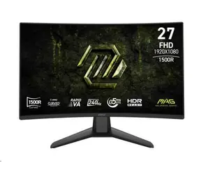 27" MSI MAG 274CF X24 czarny / FHD / 1920 x 1080 / VA / 16:9 / 0,5 ms / 4000:1 / HDMI+DP / VESA