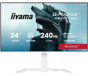23,8" IIYAMA G-Master GB2471HSU-W1 biały / LED / IPS / 1920 x 1080 / 16:9 / 0,3 ms / 1000:1 / 350 cd-m2 / VESA
