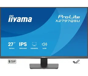 27" IIYAMA ProLite X2797QSU-B1 czarny / LED / IPS / 2560 x 1440 / 16:9 / 1 ms / 1000:1 / 350 cd-m2 / VESA