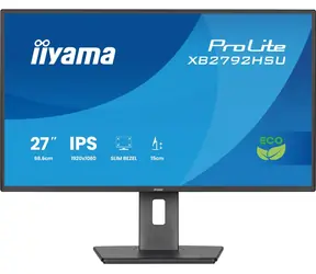27" IIYAMA ProLite XB2792HSU-B1 czarny / LED / IPS / 1920 x 1080 / 16:9 / 3 ms / 1500:1 / 300 cd-m2 / VESA