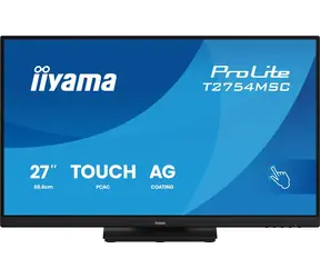 27" IIYAMA ProLite T2754MSC-B2AG czarny / LED / ekran dotykowy IPS / 1920 x 1080 / 16:9 / 4 ms / 1000:1 / 300 cd-m2 / VESA